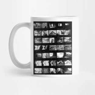 Contact Sheet Black And White Analogue Film Mug